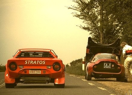 Lancia Stratos and Alfa Romeo TZ